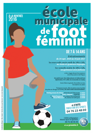 C’est la rentrée pour l’école municipale de foot féminin de Grenoble